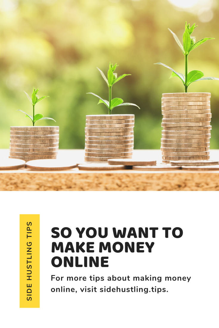 So you want to make money online